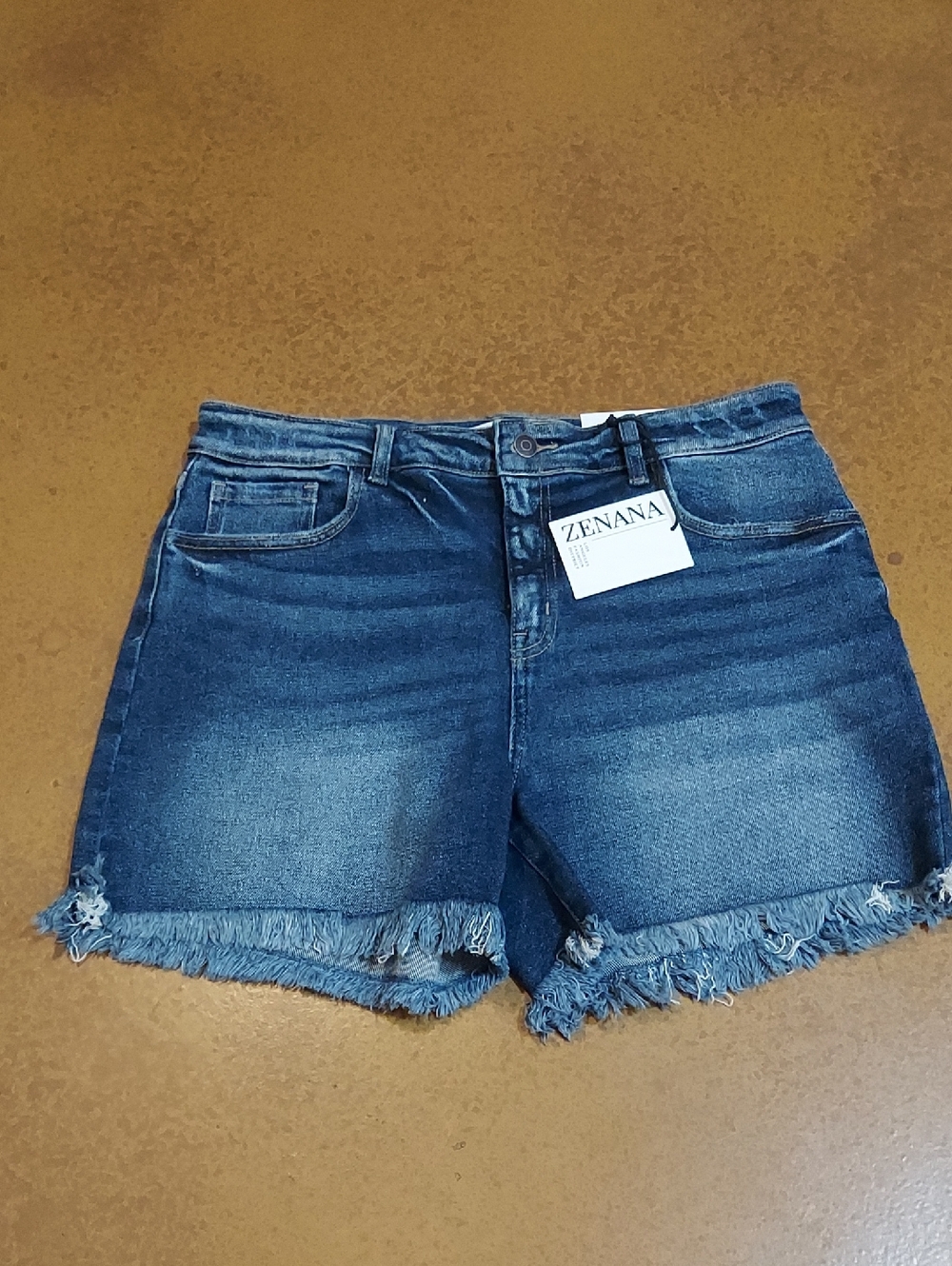 NWT Zenana Denim Shorts XL